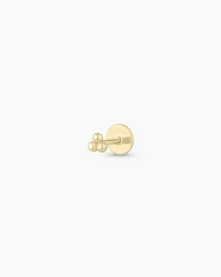 gorjana 14k Gold Trio Flat Back Single Stud 14k Solid Gold Sale