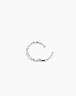 gorjana 14k White Gold Classic Single Huggie 14k Solid White Gold Outlet