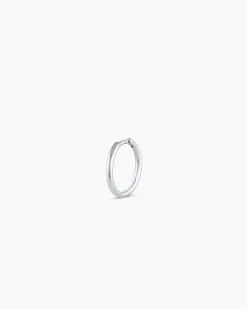 gorjana 14k White Gold Classic Single Huggie 14k Solid White Gold Outlet