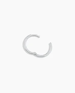 gorjana 14k White Gold Classic Single Huggie 14k Solid White Gold Outlet