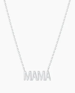 gorjana 14k White Gold Mama Necklace 14k Solid White Gold Best