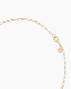 gorjana Kara Padlock Necklace 18k Gold Plated Online