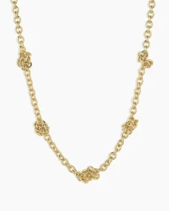 gorjana Knotty Necklace 18k Gold Plated Outlet