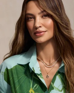 gorjana Lab Grown Diamond Chain Necklace 14k Solid Gold Fashion