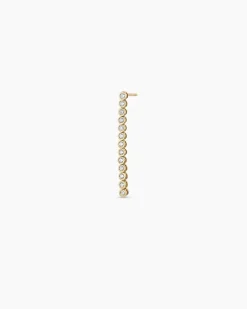 gorjana Lab Grown Diamond Classic Tennis Drop Single Earring 14k Solid Gold Best