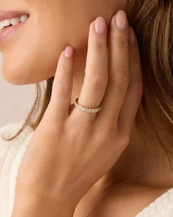 gorjana Lab Grown Diamond Eternity Ring 2.6mm 14k Solid Gold Online