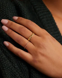 gorjana Lou Heart Ring 18k Gold Plated Hot