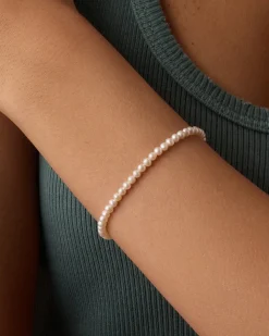 gorjana Lou Pearl Bracelet 18k Gold Plated Outlet