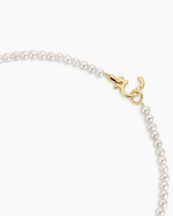 gorjana Lou Pearl Necklace 18k Gold Plated Discount
