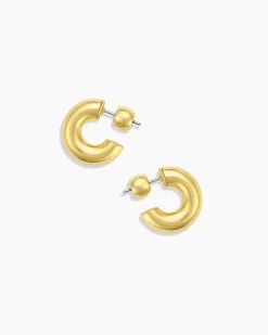 gorjana Lou Statement Huggies 18k Gold Plated Online