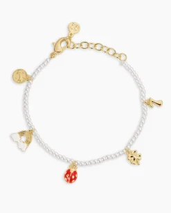 gorjana Lucky Mini Charm Bracelet 18k Gold Plated Online