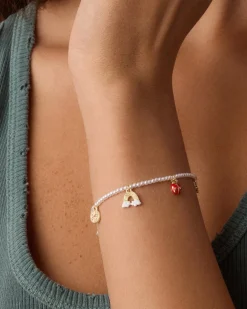 gorjana Lucky Mini Charm Bracelet 18k Gold Plated Online