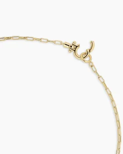 gorjana Lucky Parker Charm Necklace 18k Gold Plated Hot