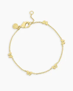 gorjana Mini Bow Bracelet 18k Gold Plated Discount