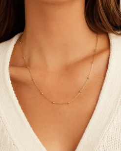 gorjana Newport Chain Necklace 18k Gold Plated Online