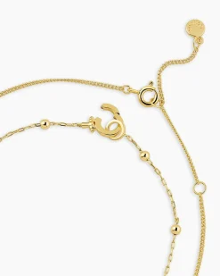 gorjana Newport Layering Set 18k Gold Plated Fashion