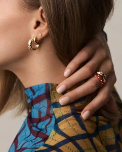 gorjana Noel Shimmer Hoops 18k Gold Plated Best