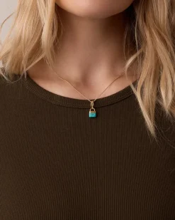 gorjana Padlock Parker Charm Necklace Clearance