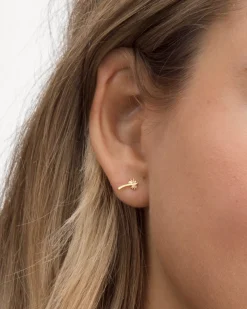 gorjana Palm Single Stud 18k Gold Plated Discount