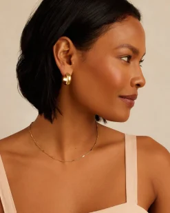 gorjana Paseo Small Hoops 18k Gold Plated Discount