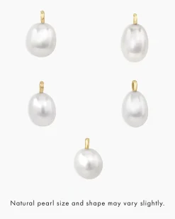 gorjana Pearl Necklace 14k Solid Gold Sale