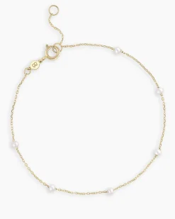 gorjana Pearl Newport Bracelet 14k Solid Gold Discount
