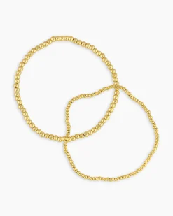 gorjana Poppy Gold Bracelet Set 18k Gold Plated Best
