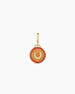 gorjana Power Gemstone Abundance Parker Charm 18k Gold Plated, Citrine - Abundance Clearance