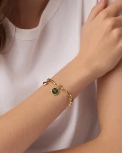 gorjana Power Gemstone Inspiration Parker Charm 18k Gold Plated, Apatite - Inspiration Clearance