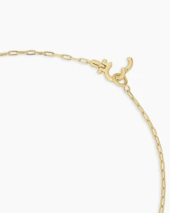 gorjana Power Gemstone Parker Charm Necklace Inspiration 18k Gold Plated, Apatite - Inspiration Sale