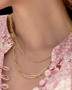 gorjana Reed Mini Necklace 18k Gold Plated Sale