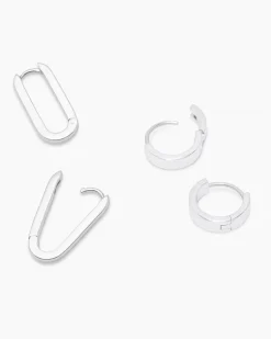 gorjana Rose Huggie Set New