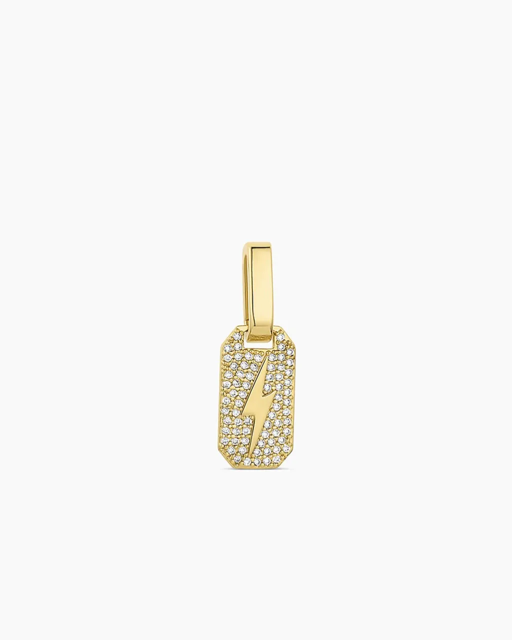 gorjana Shimmer Bolt Tag Charm 18k Gold Plated Online