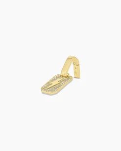 gorjana Shimmer Bolt Tag Charm 18k Gold Plated Online