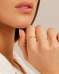 gorjana Sloane Ring 18k Gold Plated Discount