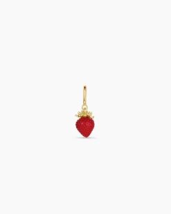gorjana Strawberry Parker Charm 18k Gold Plated Outlet