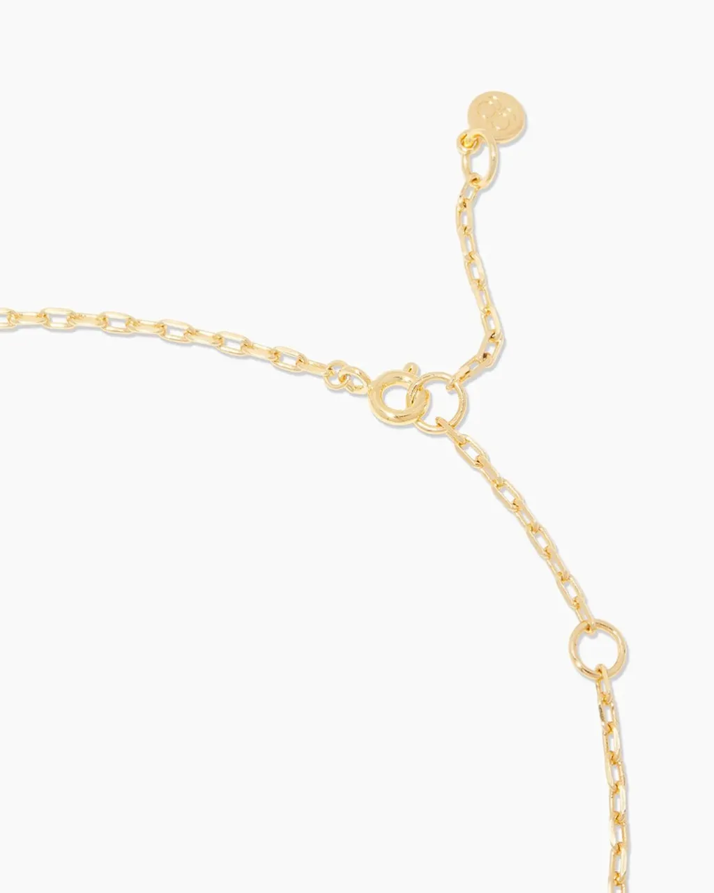 gorjana Sunset Etched Necklace 18k Gold Plated Discount
