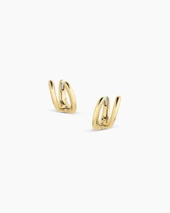 gorjana Taner Double Huggies 18k Gold Plated Best