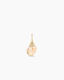 gorjana Tulip Shell Parker Charm 18k Gold Plated Best