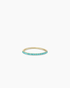gorjana Turquoise Row Ring 14k Solid Gold Discount