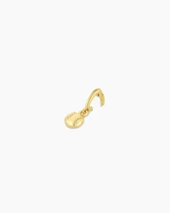 gorjana Varsity Parker Charm 18k Gold Plated New