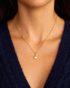 gorjana Varsity Parker Charm 18k Gold Plated New