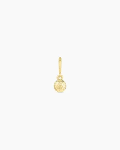 gorjana Varsity Parker Charm 18k Gold Plated New
