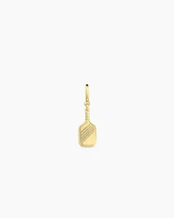 gorjana Varsity Parker Charm 18k Gold Plated New