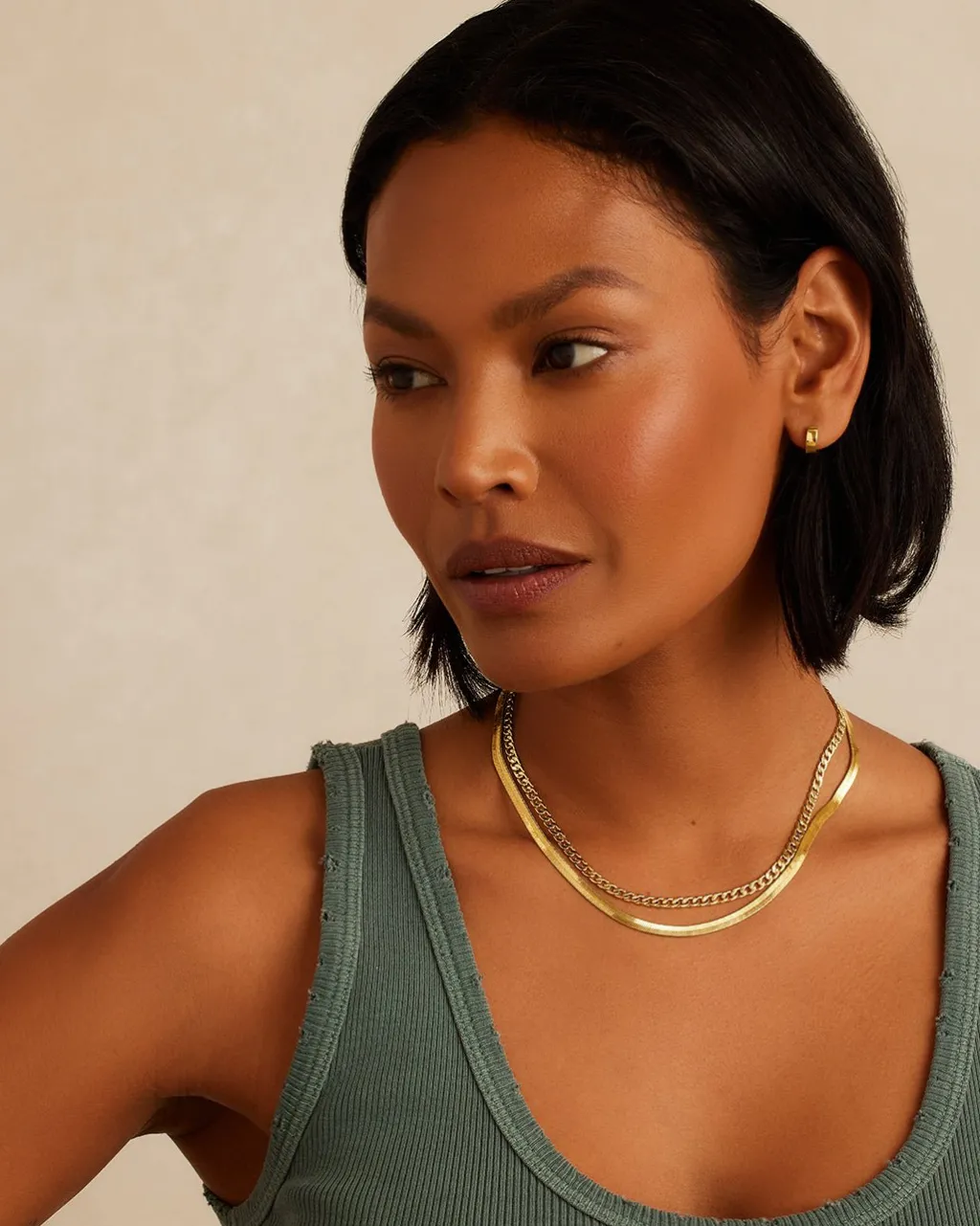 gorjana Venice Layering Set 18k Gold Plated Clearance