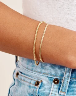 gorjana Venice Mini Bracelet Layering Set 18k Gold Plated Fashion