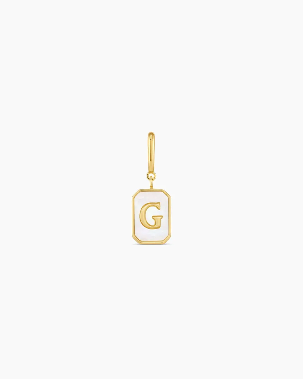 gorjana Vintage Alphabet Parker Charm 18k Gold Plated New