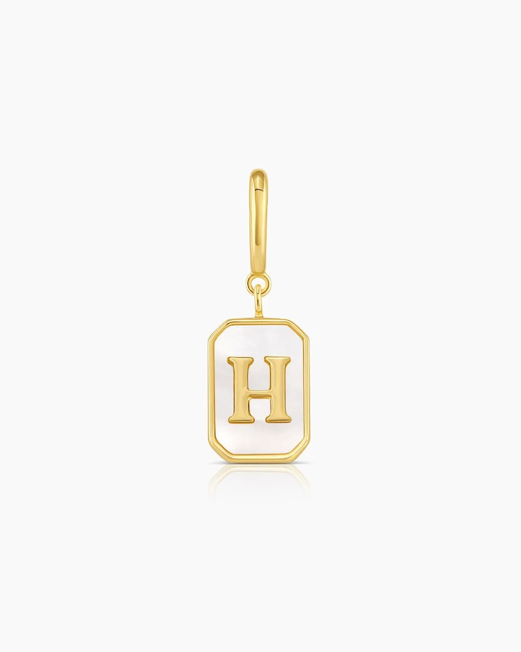gorjana Vintage Alphabet Parker Charm 18k Gold Plated New