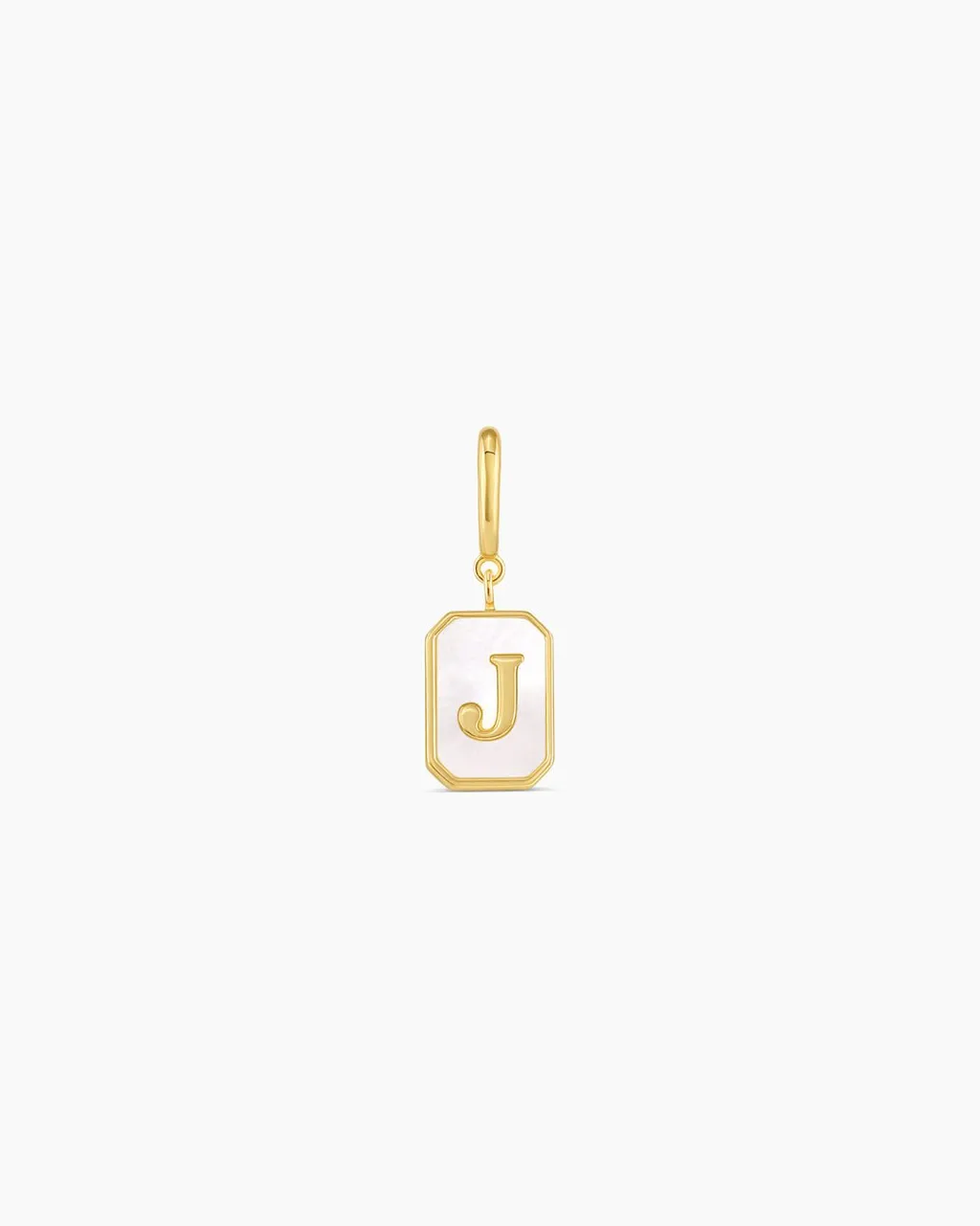 gorjana Vintage Alphabet Parker Charm 18k Gold Plated New