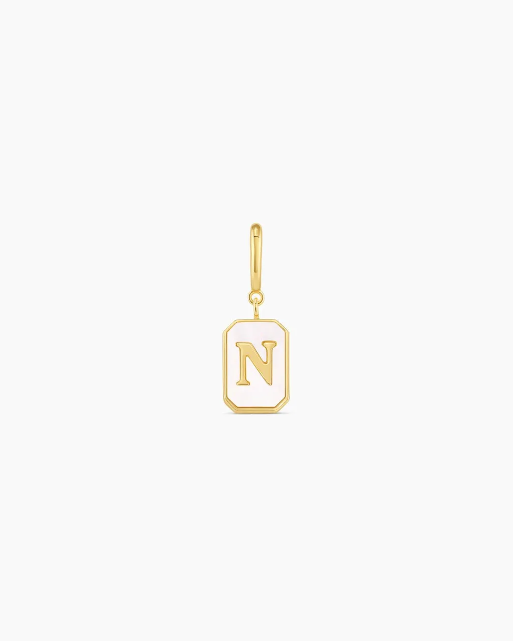 gorjana Vintage Alphabet Parker Charm 18k Gold Plated New